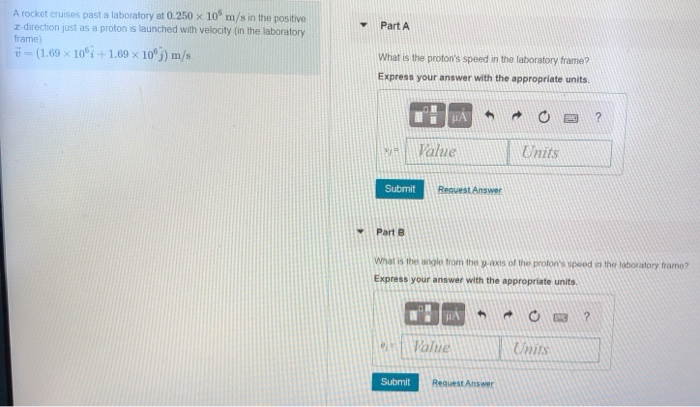 Solved Part A A Rocket Cruises Past A Laboratory At 0 250 Chegg Com