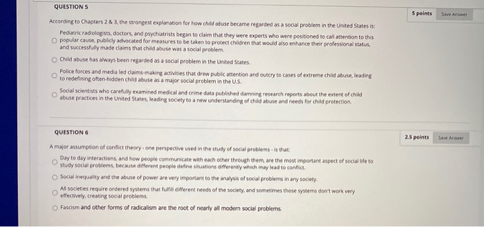 Solved QUESTIONS 5 points Save Answer According to Chapters | Chegg.com