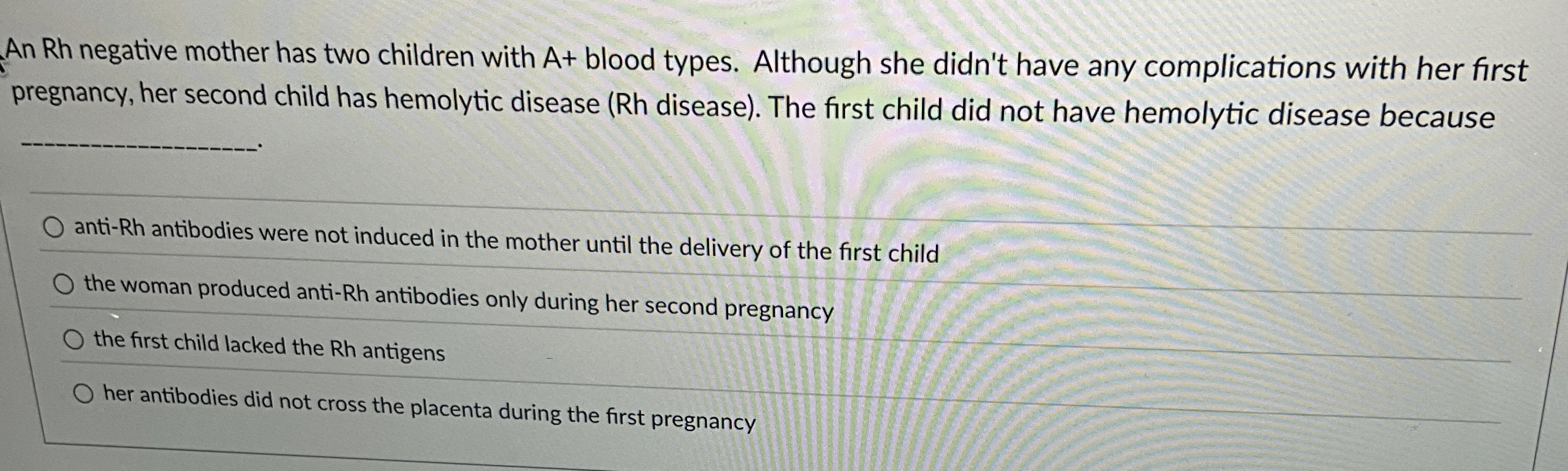 Solved An Rh negative mother has two children with A+ ﻿blood