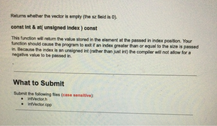Solved Assignment specs: You are going to build a smaller, | Chegg.com