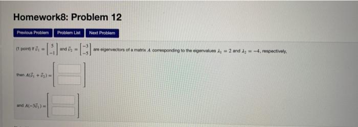 Solved Homework8: Problem 12 Next Problem Previous Probler | Chegg.com