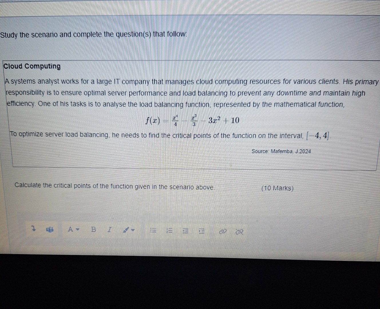 Solved Study the scenario and complete the question(S) ﻿that | Chegg.com