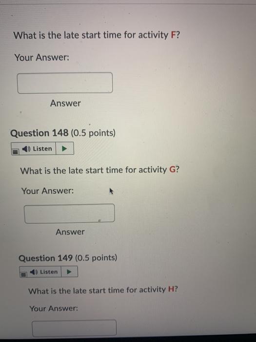 Solved Use the information in the table below to answer the | Chegg.com