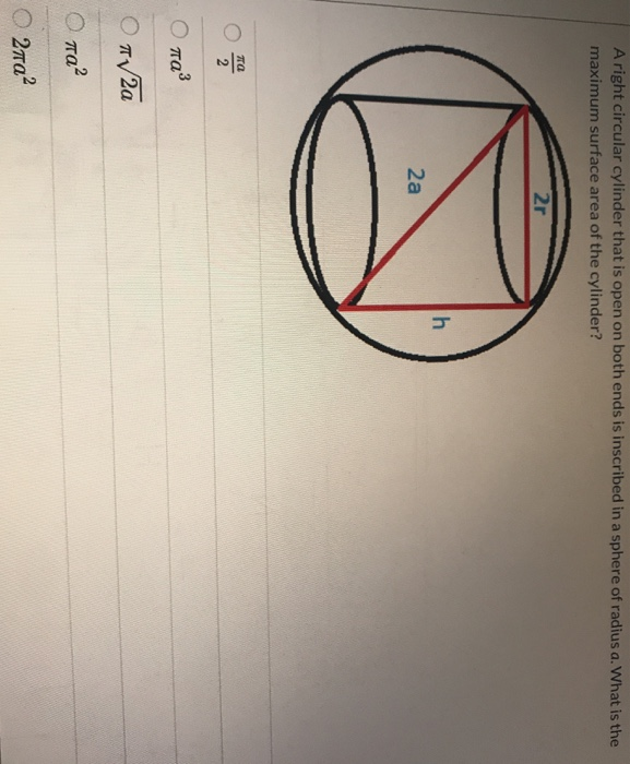 surface area of cylinder open at both ends