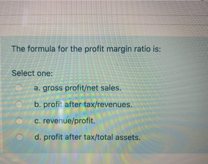 Profit margin formula gross How to