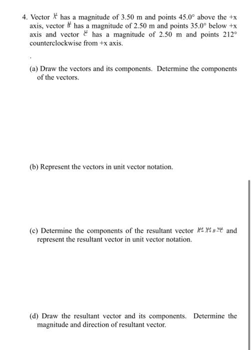 Solved 1. Vectors 4 And Bb Are Shown In The Figure Below. | Chegg.com