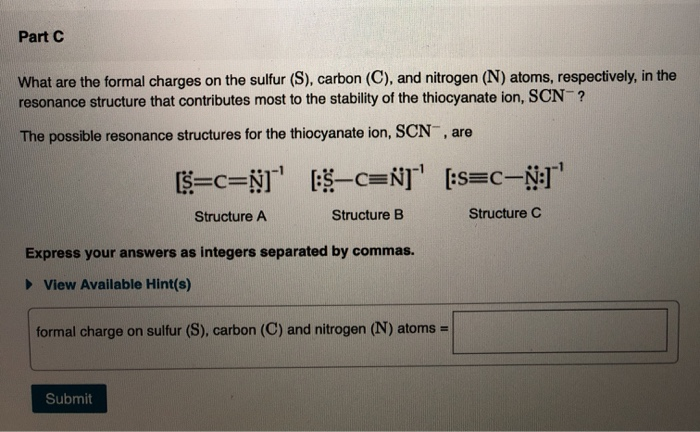 Solved Part A The Lewis Structure For The Chlorate Ion Is Chegg Com