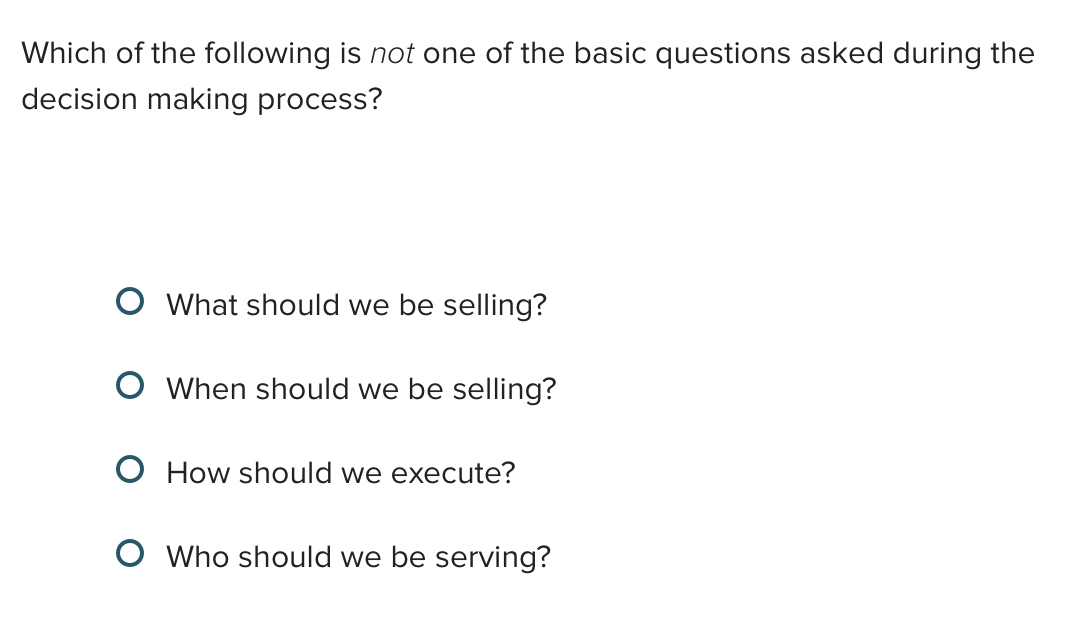 Solved Which of the following is not one of the basic | Chegg.com