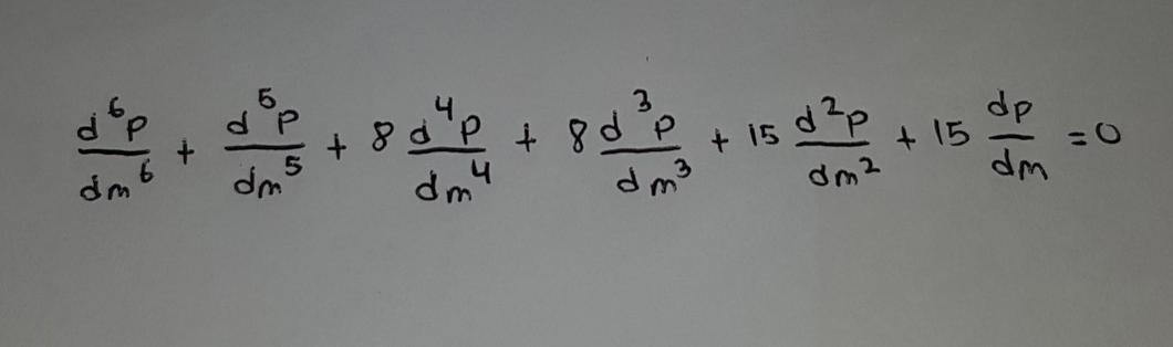 Solved dep dp dp& + d,p&t + +15dp + 15 dni dm 위등 dm2 dm | Chegg.com