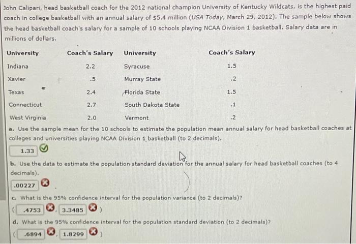 Salaries of college basketball coaching contracts in Kentucky