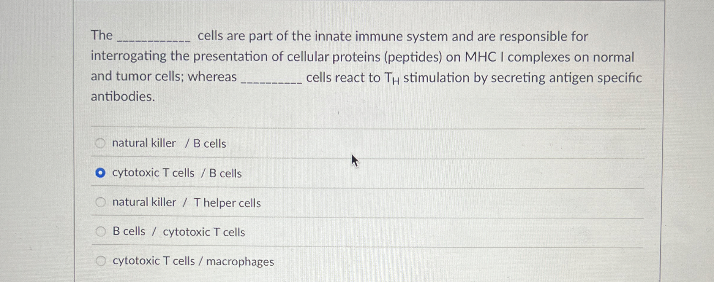 Solved The cells are part of the innate immune system and | Chegg.com