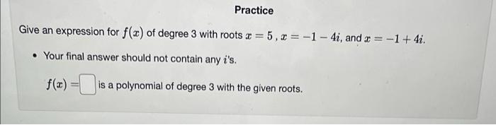 Solved Find All Factors Of The Given Polynomial Do Not