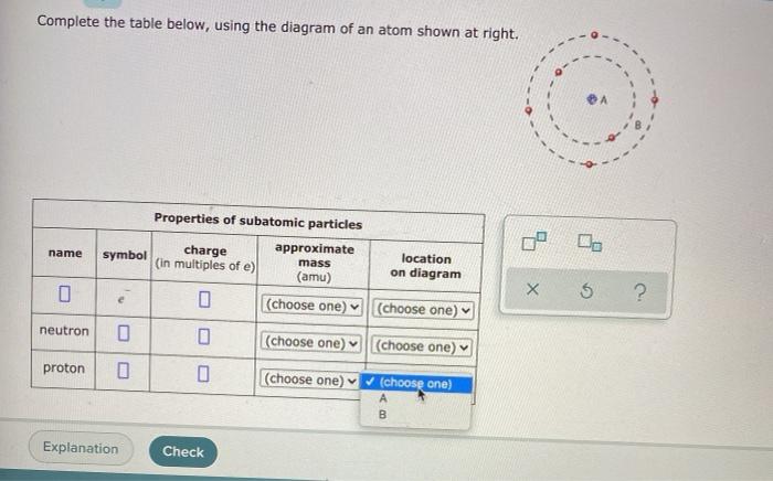 Solved Complete the table below, using the diagram of an | Chegg.com