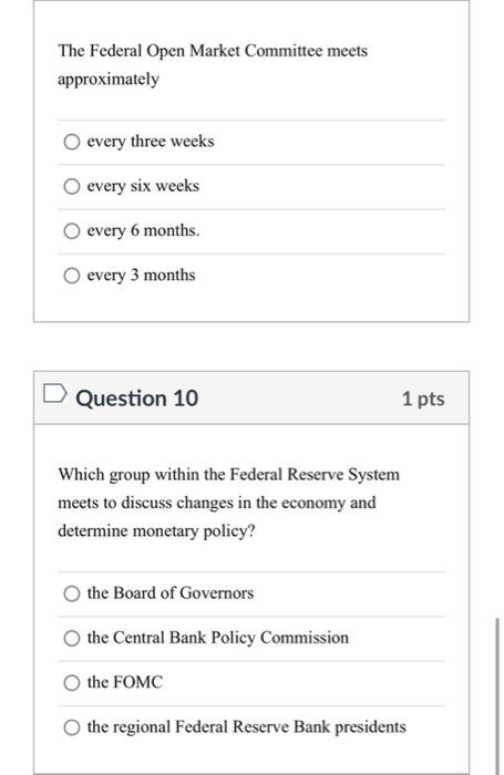 solved-the-federal-open-market-committee-meets-approximately-chegg