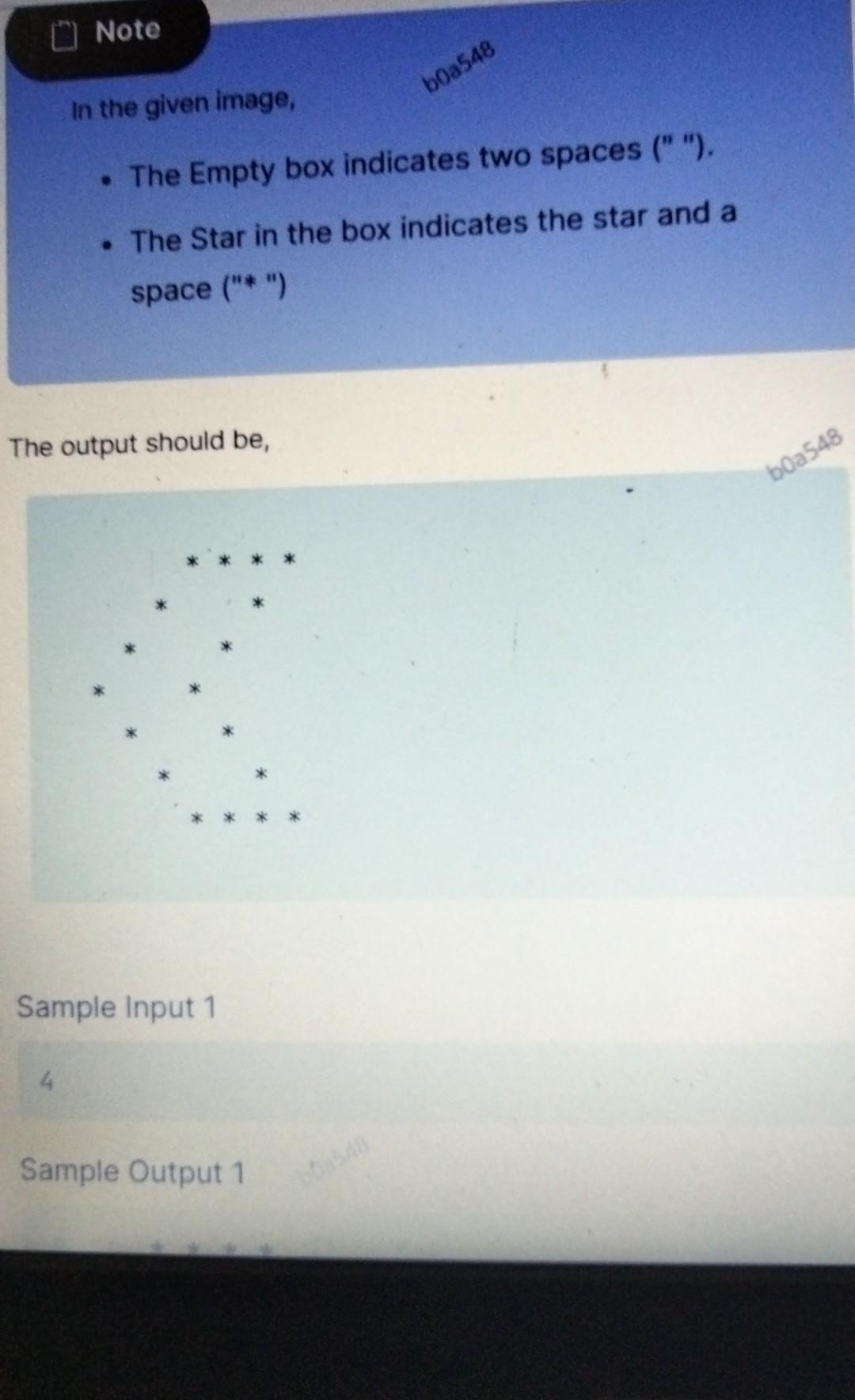 Solved Given a number write a program to print the given | Chegg.com