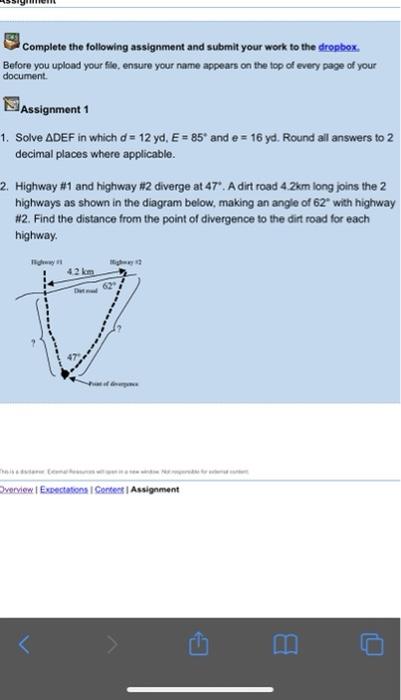 Solved Complete the following assignment and submit your | Chegg.com