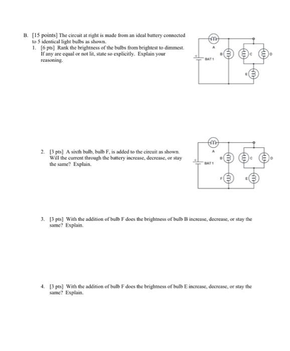 Solved B. [15 Points] The Circuit At Right Is Made From An | Chegg.com