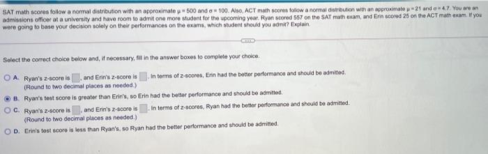 act math score to sat