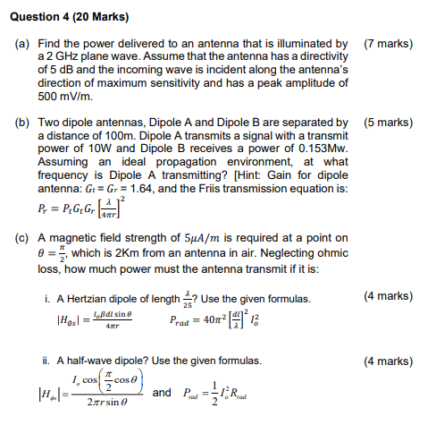 Solved Question 4 (20 ﻿Marks)(a) ﻿Find the power delivered | Chegg.com