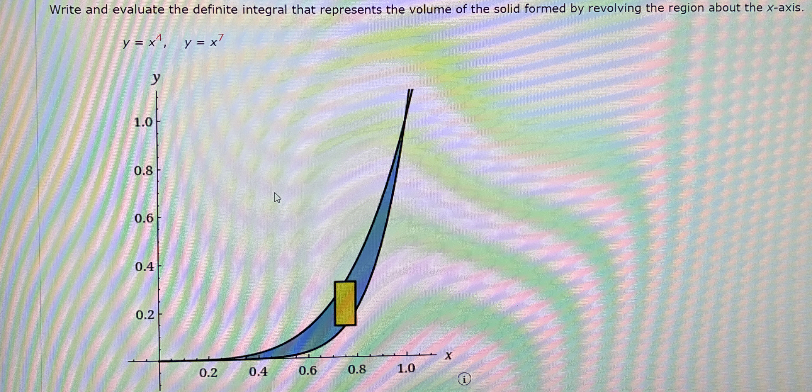Solved Write and evaluate the definite integral that | Chegg.com