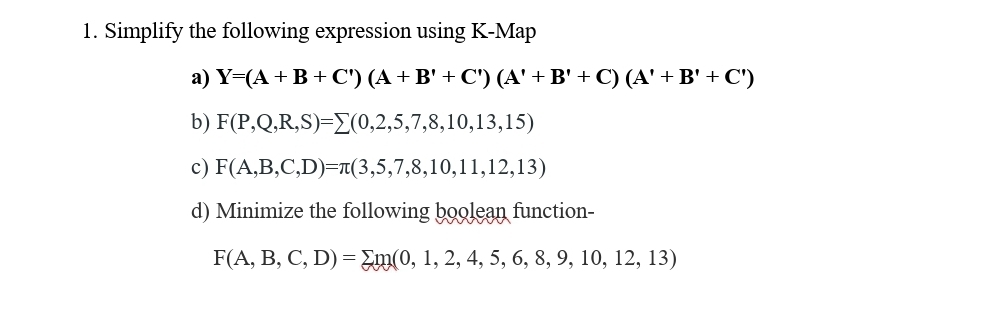 Solved Simplify the following expression using | Chegg.com