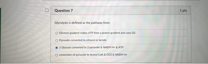 Solved D Question 4 1 pts The metabolic pathway in which | Chegg.com