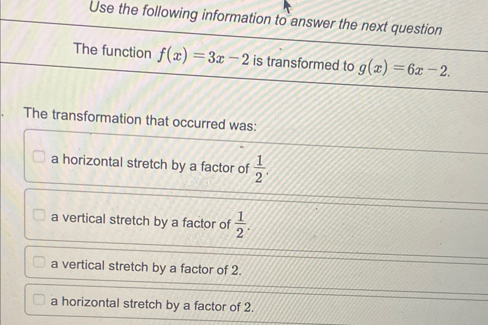 Solved Use the following information to answer the next | Chegg.com