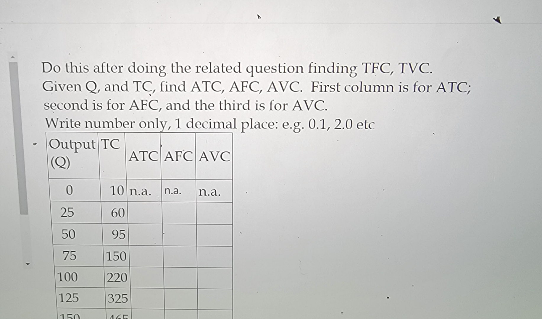 Solved Do This After Doing The Related Question Finding Tfc Chegg Solved Do This After Doing The Related Question Finding Tfc Chegg