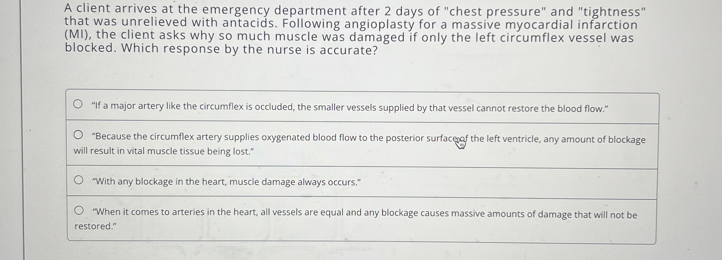Solved A client arrives at the emergency department after 2
