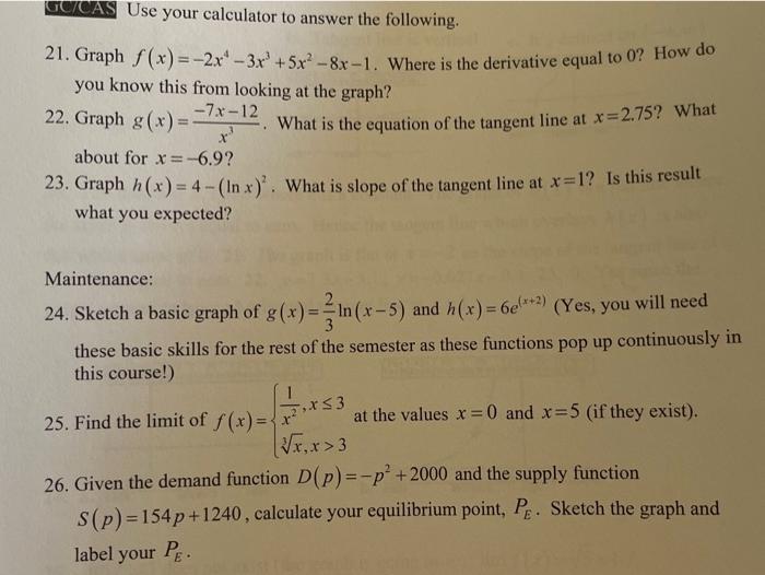 Solved Gcca Use Your Calculator To Answer The Following 21 Chegg Com