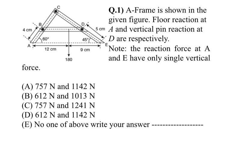 Solved 2 Kn 1m 1m 2m B E 1m 4 Kn Q 2 Triangular Plate Abc Chegg Com