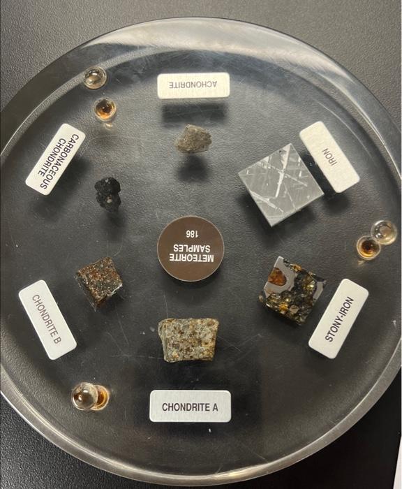 Solved For Help: [You MUST use the meteorite sample disk] | Chegg.com