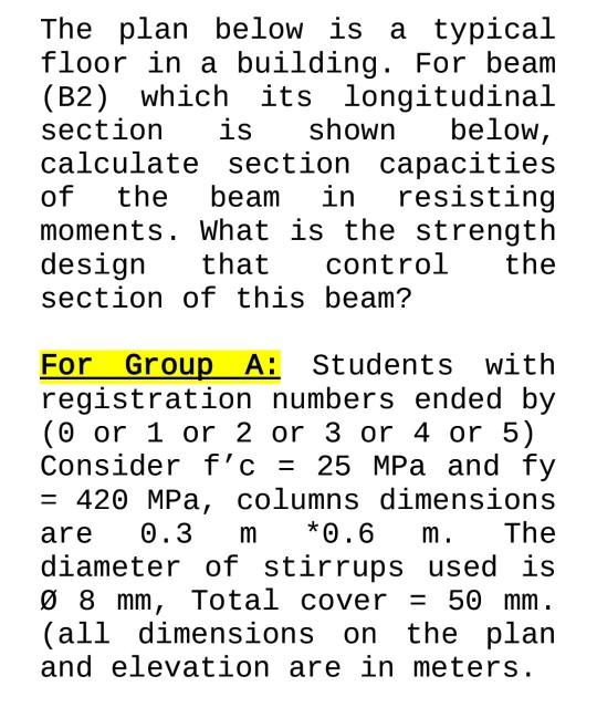 The plan below is a typical floor in a building. For | Chegg.com