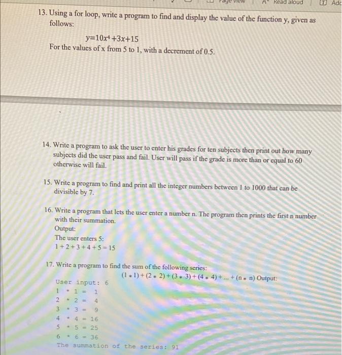 Solved 3. Write a program that asks the user to input an | Chegg.com