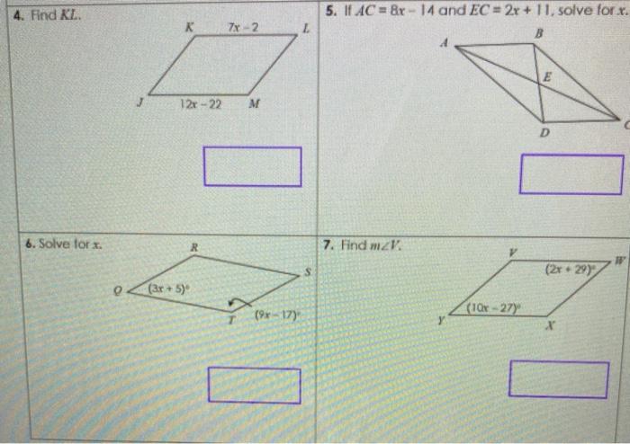 Solved Unit Seven Polygons And Quadrilaterals Homework Tw Chegg Com