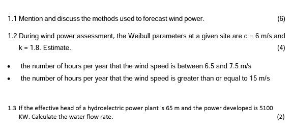 Solved 1.1 Mention and discuss the methods used to forecast