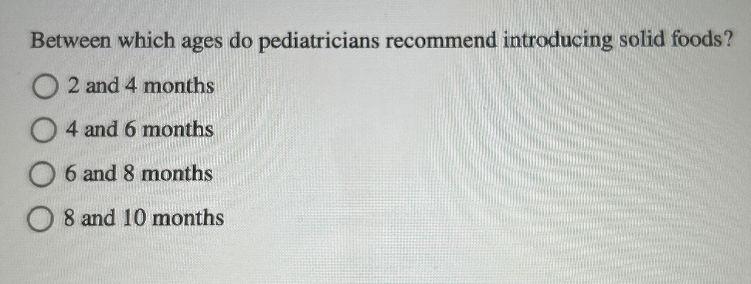Solved Between which ages do pediatricians