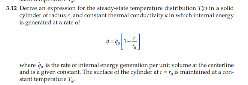 Solved 3.12 Derive an expression for the steady-state | Chegg.com