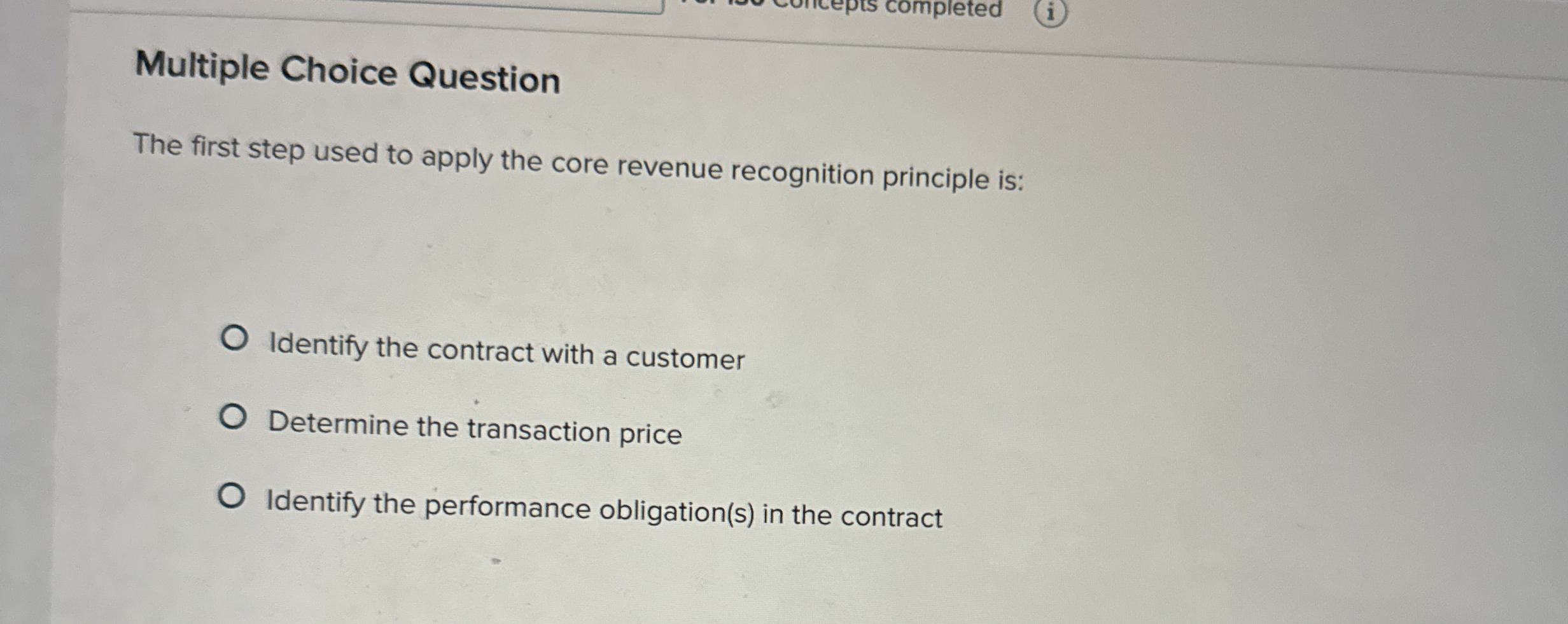 Solved Multiple Choice QuestionThe first step used to apply | Chegg.com