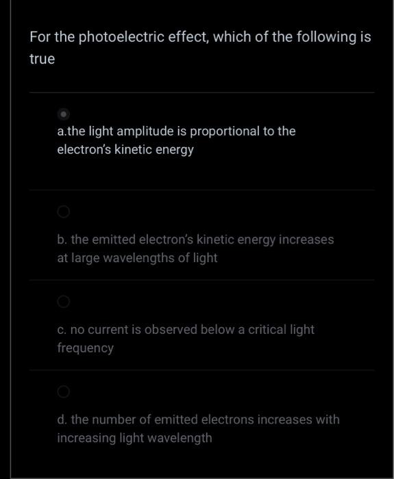Solved For blackbody radiation, classical theory predicts a.