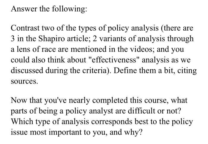 contrast-two-of-the-types-of-policy-analysis-there-chegg