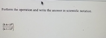 Solved Perform the operation and write the answer in | Chegg.com