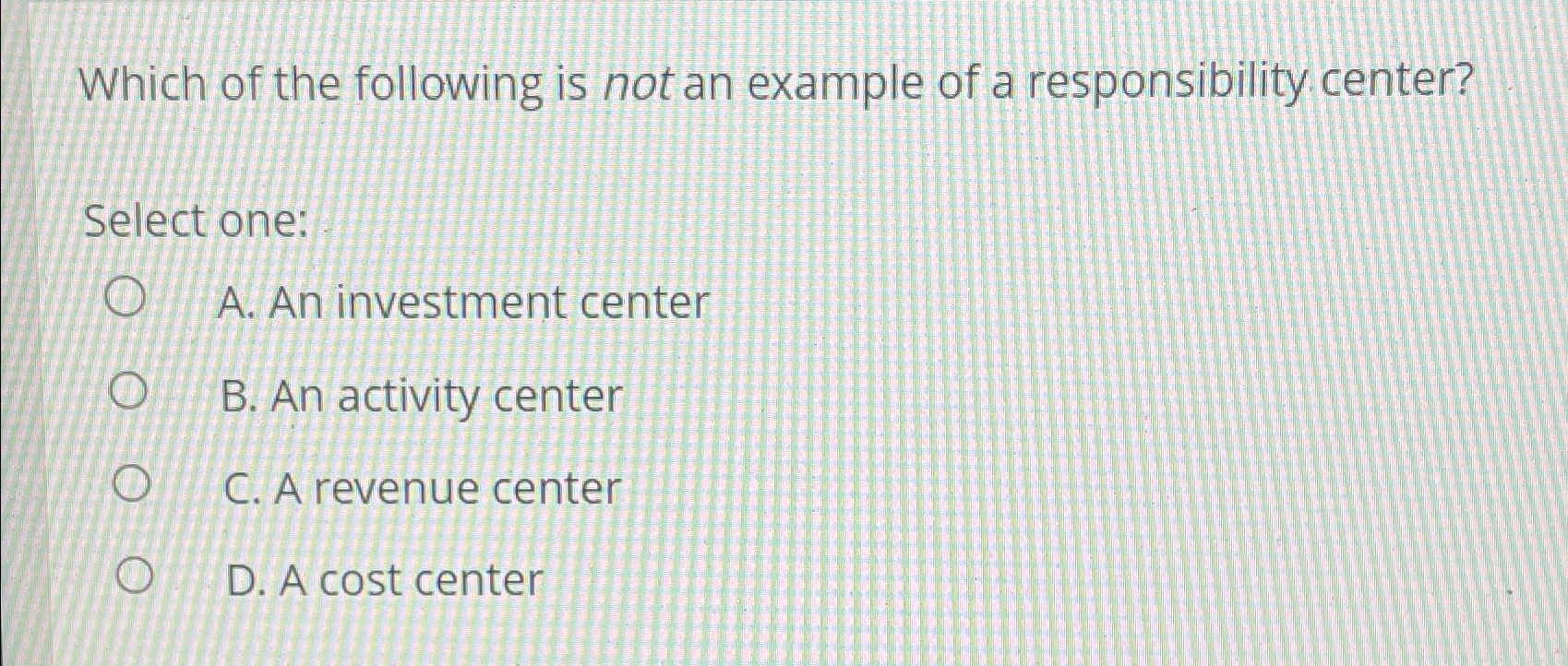 Solved Which of the following is not an example of a