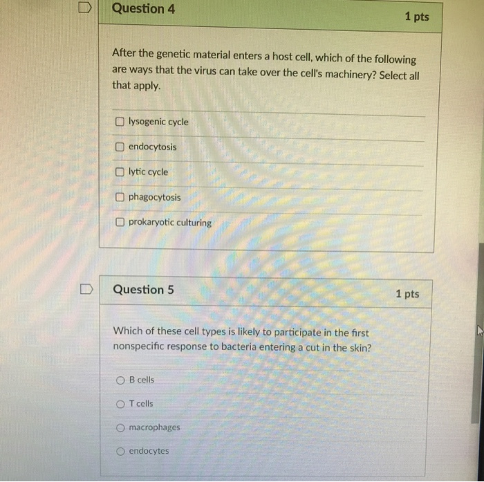 Solved Question 1 1 pts Which of the following is not an | Chegg.com
