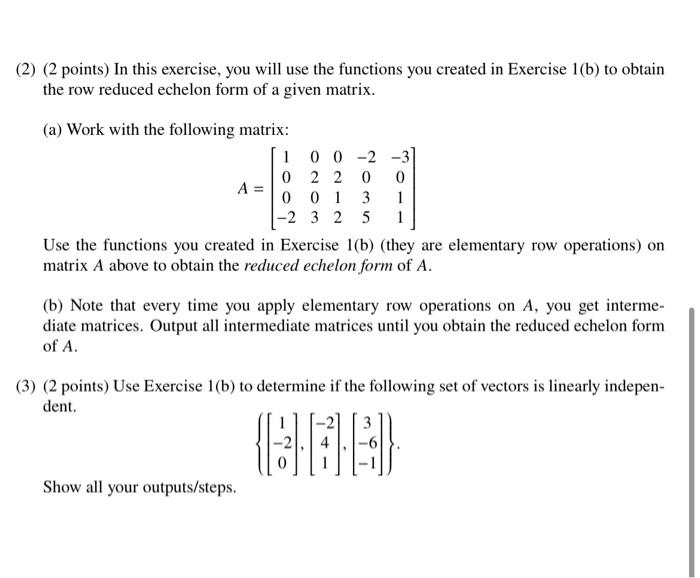 Solved 1 6 points In this exercise you will create the Chegg