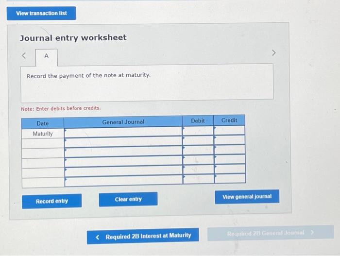 Solved Prepare the entry to record issuance of the note. | Chegg.com