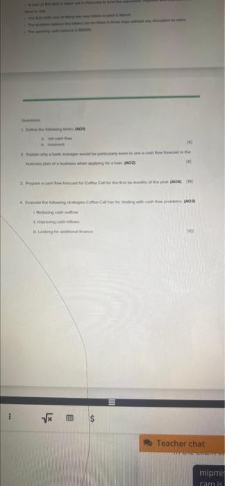 Q1001 Am Aban 1 E Xr B Teacher Chat Lx M Chegg Com