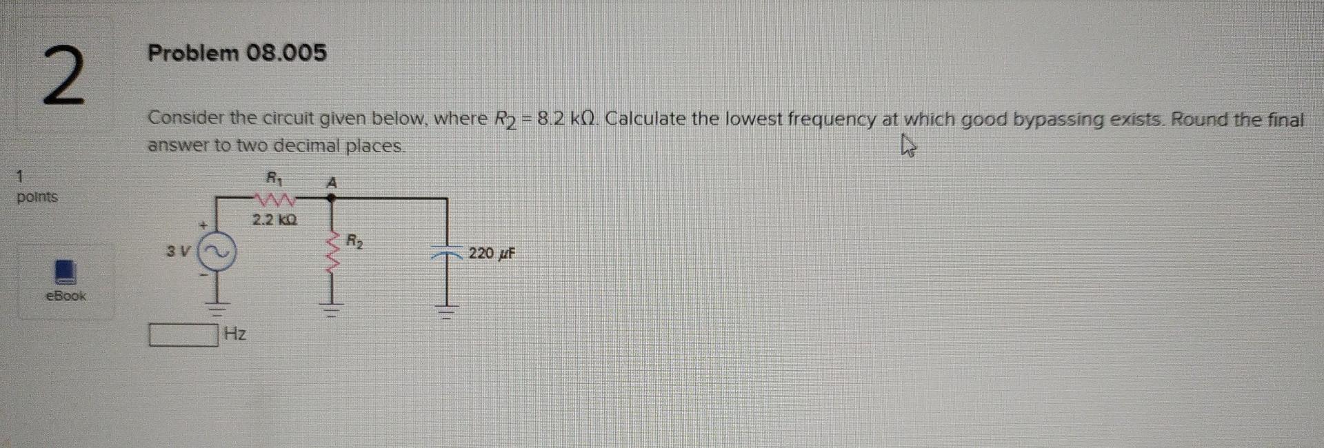 Solved Problem 08.002 1 Consider the circuit given below, | Chegg.com