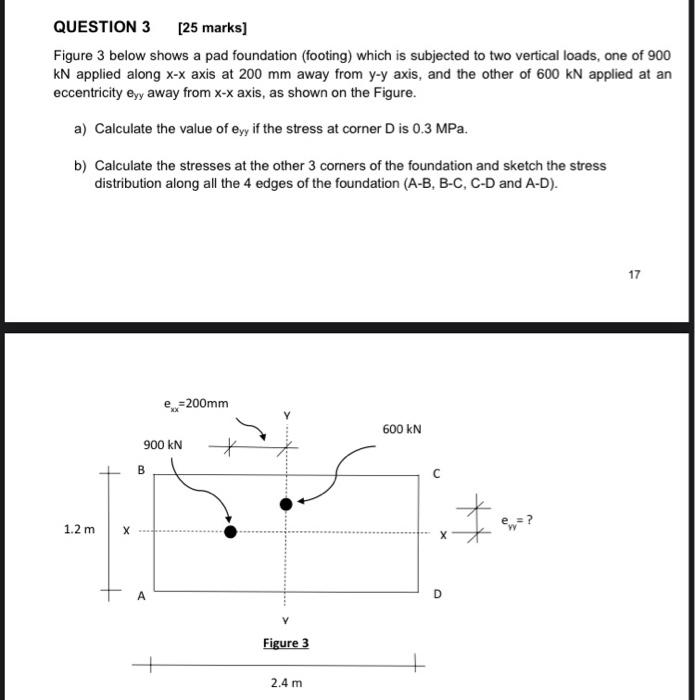 Solved Question 3 [25 Marks] Figure 3 Below Shows A Pad