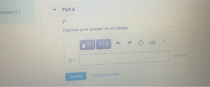 Solved Part A Section 3.1 P. Express your answer as an | Chegg.com